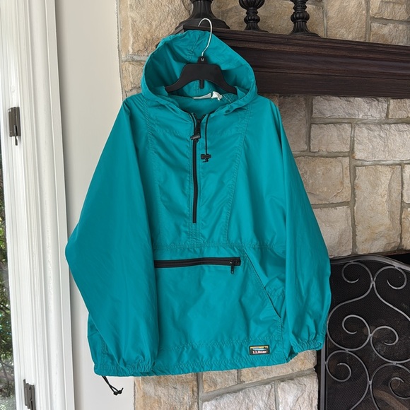 L.L. Bean Jackets & Blazers - Vintage L.L. Bean Windbreaker Women’s Anorak Pullover Teal Outdoor‎ Hiking Ski M